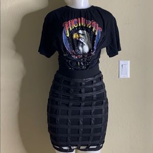 Long Black Eagle Tee